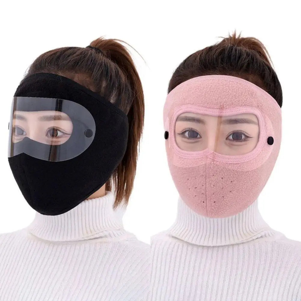 Winter Windproof Mask Thickened Warm Fleece Breathable Motorcycle Cycling Face Mask Bike Riding Sportmask Cover Goggles