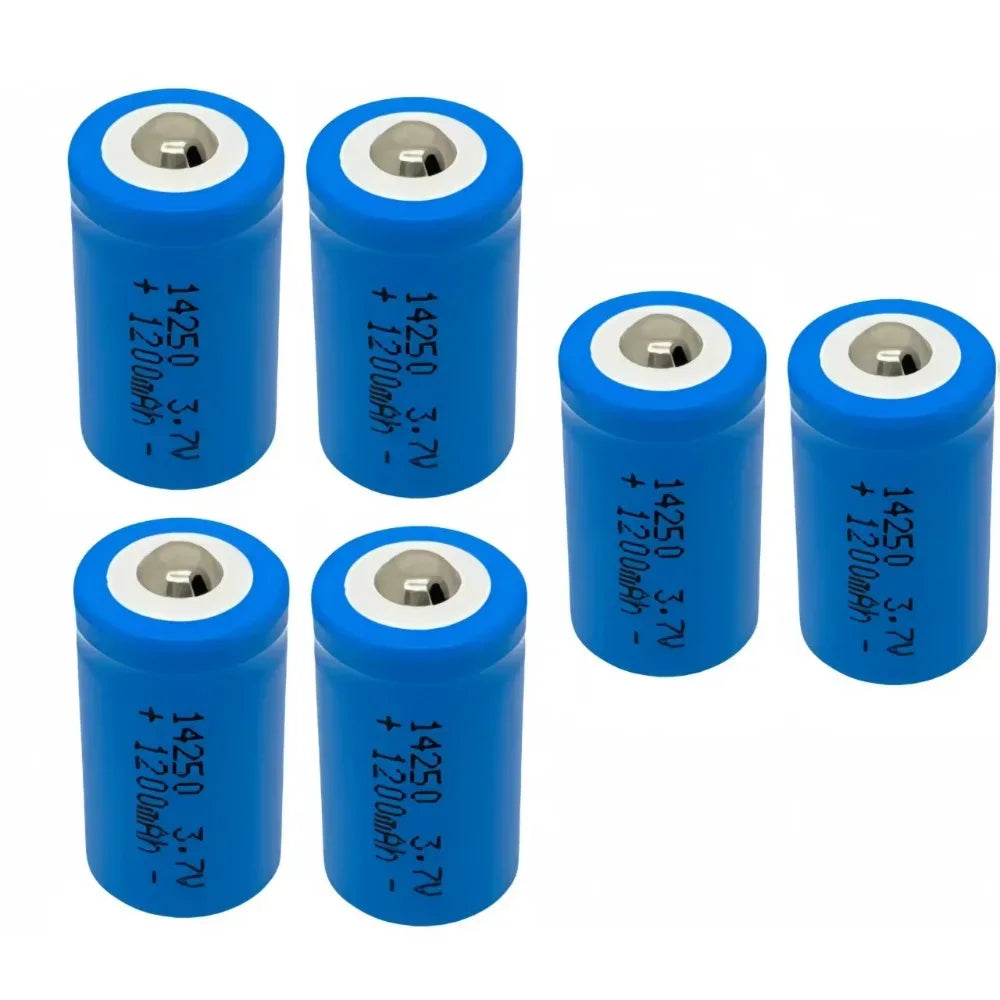 4pcs/lot 14250 rechargeable lithium battery LS14250 ER14250H 1/2-R6 1/2 AA 1200mah rechargeable 3.7V lithium battery