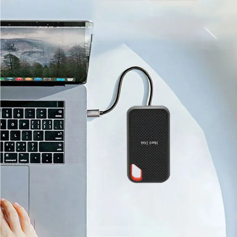 Portable SSD 1TB External Hard Drive Fast Transfer Solid State Drive Large Capacity Waterproof Hard Disk Storage for Laptops/PC