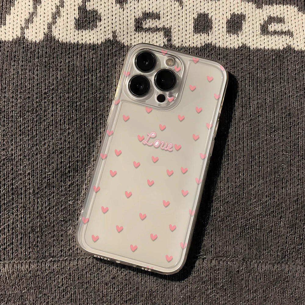 Luminous Love Case For iPhone 16 16E 15 11 12 13 14 Pro Max  For iPhone XR XS Max 8 Plus Back Cover