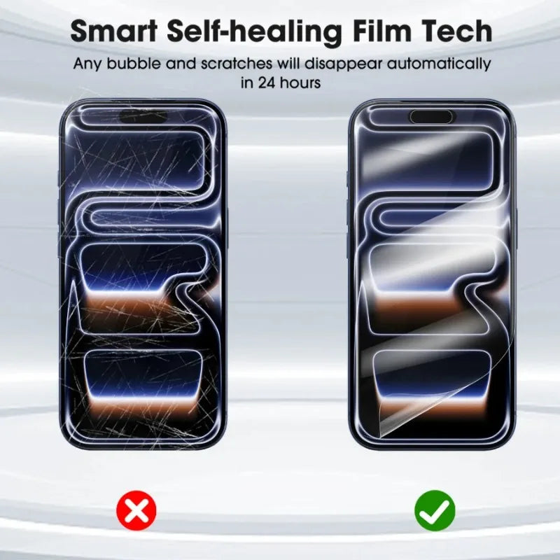 5Pcs Hydrogel Film For iPhone 17 16 15 14 13 12 11 Pro Max Plus Full Cover Screen Protector For iPhone 17E 16E 13 12 MIni