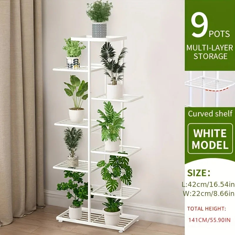 Plant Stand Stand For Flowers Iron 6/7/8Layers Plant Shelf Plant Organizer Storage Plant Holder Display Stand Garden Decoration