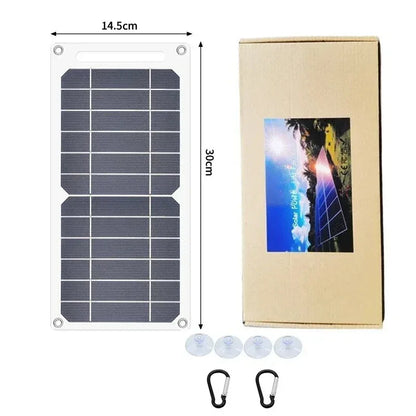 Portable 25-35W Solar Panel. Waterproof, for outdoor hiking/camping. USB mobile phone charging bank & battery charger.