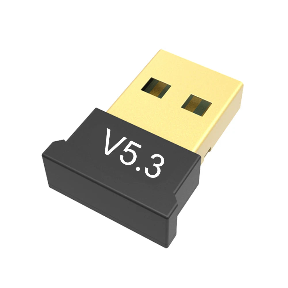 USB Bluetooth-Compatible 5.3 Adapter Support Windows 11/10/8.1 BT Audio Transmitter USB Dongle for Computer PC Laptop Earphone
