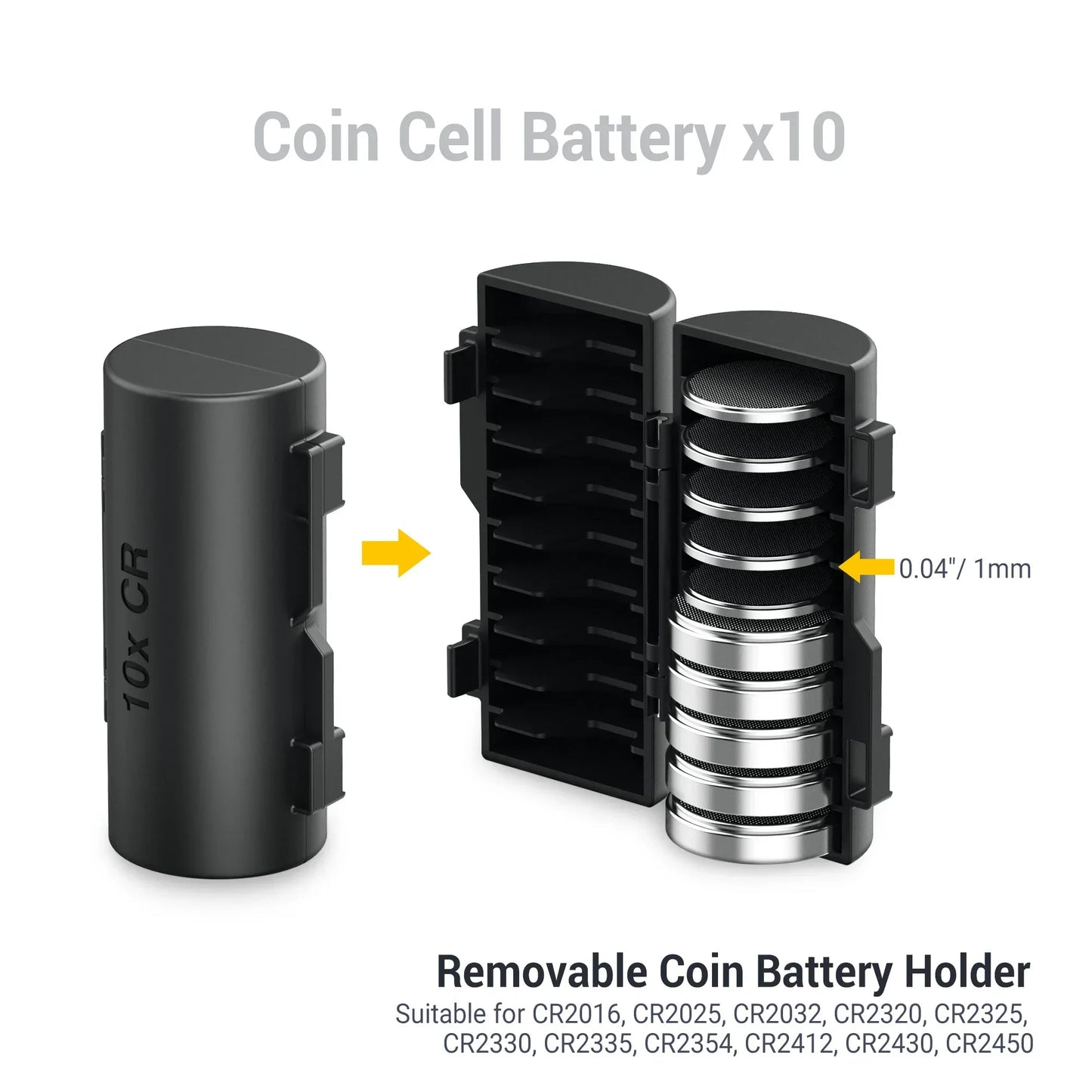 Multi Slots 18650/21700/AA/AAA/Coin Battery Case Storage Box Container Holder IP67 Waterproof And Dustproof Battery Storage Box