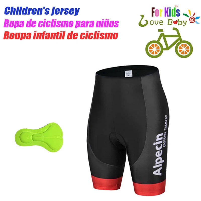 UAE 2022 New Kids Cycling Jerseys Set Summer Breathable Child Bike Cycling Clothes Boy Sport Bicycle Jersey Cycling Clothing