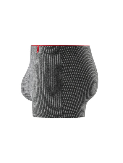 4 pieces of men's boxer underwear Soft, breathable and comfortable men's briefs Striped trendy personality casual loose boxers