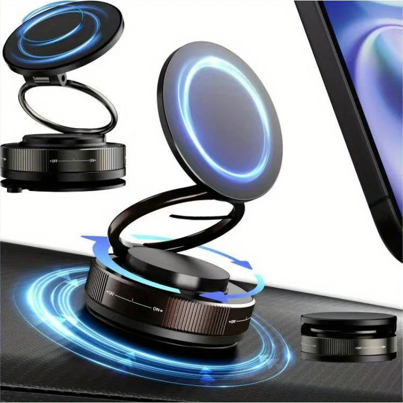 Magnetic Car Phone Holder 360° Rotatable Strong Magnet Stand Portable Mount Universal Suction Cup Phone Mount for MagSafe