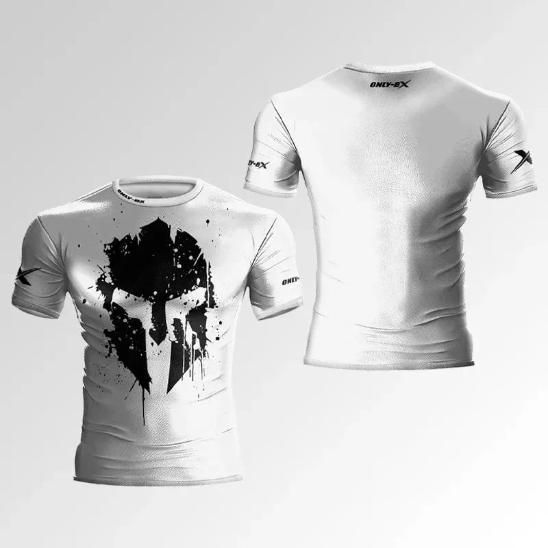 Summer New Men's Fitness Sports T-shirt 3D Muscular Men Tough Guy Style Tee Shirts Fashion Gym High Quality Short Sleeve Man Top