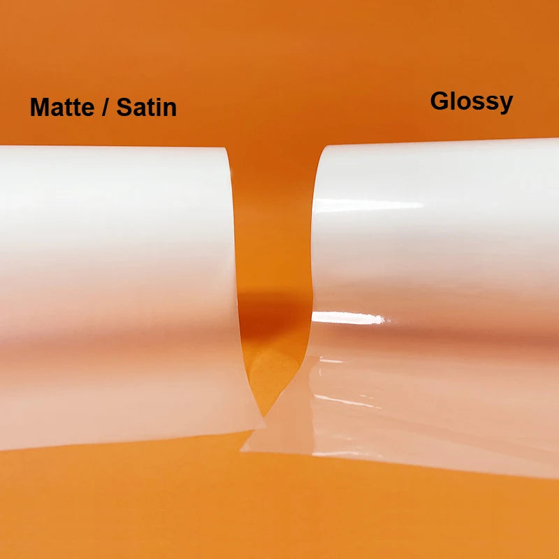 Glossy Matte Satin Clear 16Mic 18Mic 310mmx200M 1" Core Hot Laminating Films Bopp for Hot Roll Laminator