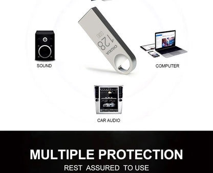 10PCS USB Flash Drive 3.0 Pendrive Stick 64GB Waterproof Memory USB Drive 128GB Hight Speed Pen Drives Flash USB Key Chain Gift