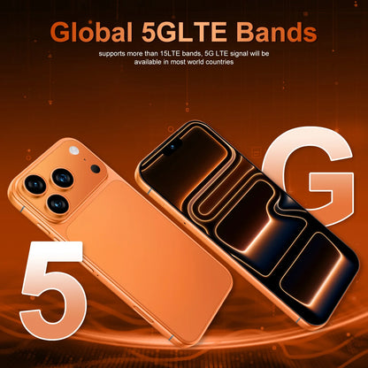Hot 2026 High Quality i17 Pro Max Original Intelligent 4G 5G Dual Card Dual Standby System Global Version 8000mAh Battery
