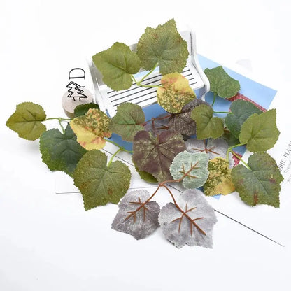 30/100 pcs Silk Maple Leaf Wedding Bridal Accessories Clearance Christmas Home Decoration Diy Gift Artificial Plants Wholesale