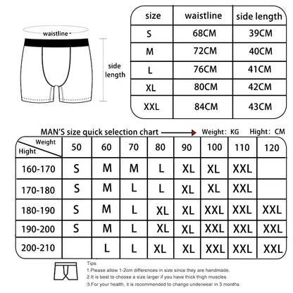 Men's Underwear Boxing Athlete Fashion Sporty Briefs Comfortable Breathable Men's Boxer Shorts