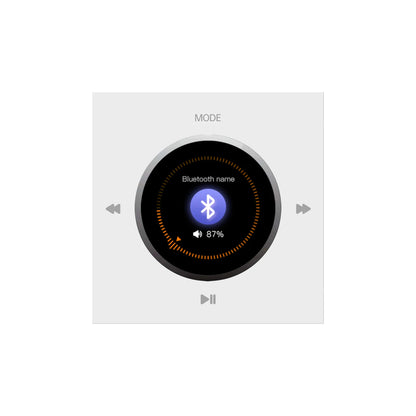 Home Background music player system audio in wall power amplifier bluetooths TF USB FM radio AUX controls panel ceiling speakers