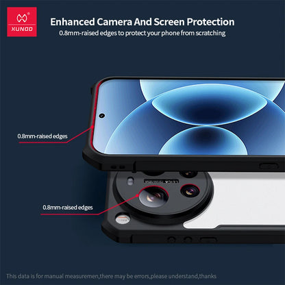Xundd Case For Xiaomi 17 Ultra Magnetic Airbags Shockproof Hard PC + Soft TPU Clear Anti-fall Protection Phone Cover