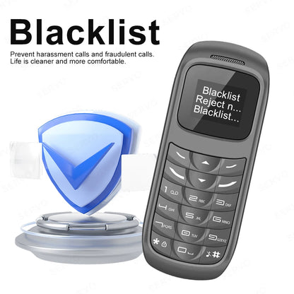 SERVO BM70 Mini Mobile Phone 2SIM Standby Bluetooth Dialer Call Recording Magic Voice MP3 Player Blacklist Small Cheap Cellphone
