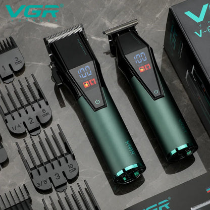 VGR Hair Trimmer Professional Barber Haircut Machine Adjustable Hair Clipper Cordless Hair Cutting Machine Trimmer for Men V-677