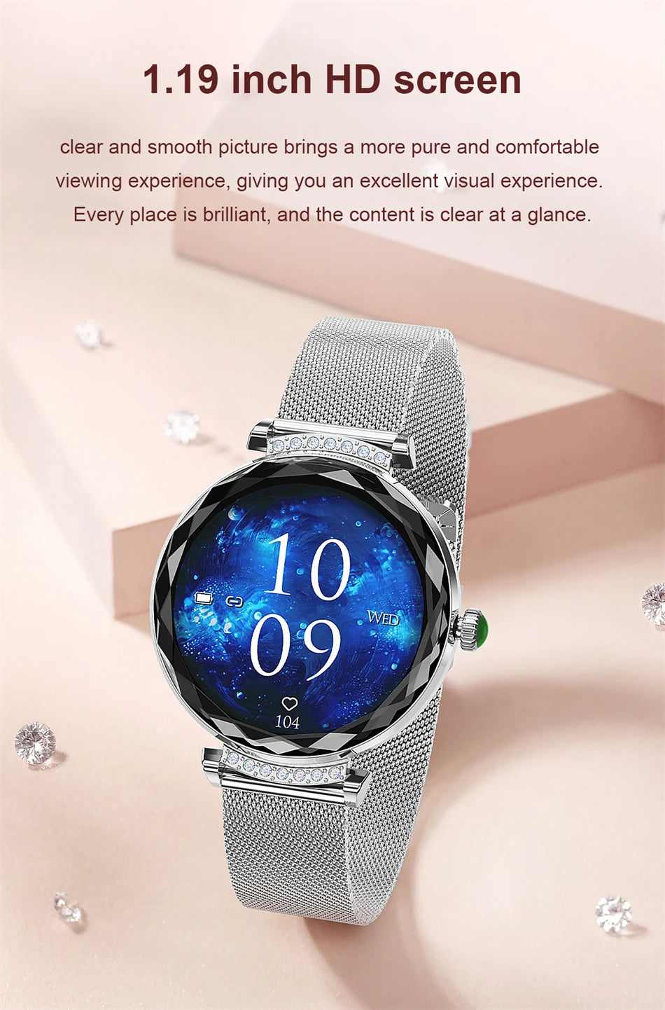 LIGE Fashion Ladies Smart Watch NX7 Pro AMOLED Screen Health Monitoring BT Call Female Women Sport Fitness Tracker Smartwatch