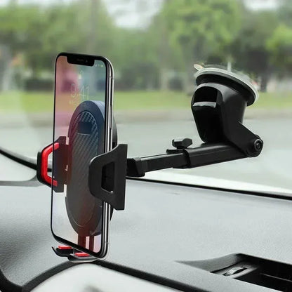 Universal Sucker Car Phone Holder 360° Rotation Windshield & Dashboard Mount Mobile Cell Support Bracket for Smartphones