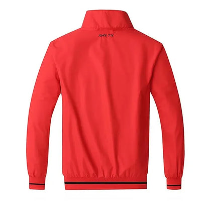 Red Jacket Men New Spring Double Side Wear Coat Sportswear Clothes Top Plus Size 5XL Bomber Jacket Veste Jaqueta Masculina