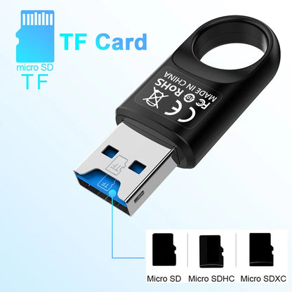 USB 3.0 Memory Card Reader Adapter High Speed Memory Card Reader USB 3.0 for TF SD PC Computer Laptop