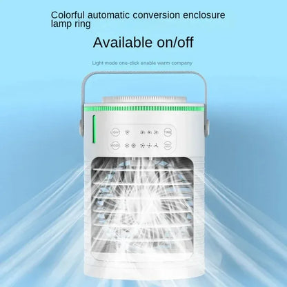 Desktop Air Conditioner Portable Air Conditioner Small Air Cooler Hydrocooling Portable Air Adjustment for Office Cooling Fans
