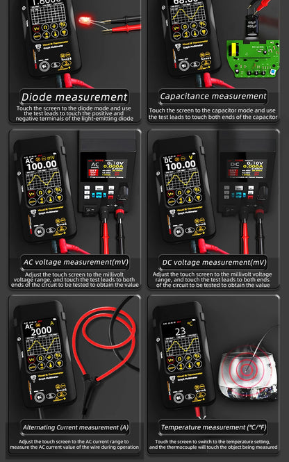 BSIDE SH7 320*320 Thermal Imager Camera 20000 Counts Touchscreen Digital Multimeter 2 in 1 IR Camera for Macro lens Repair PCB