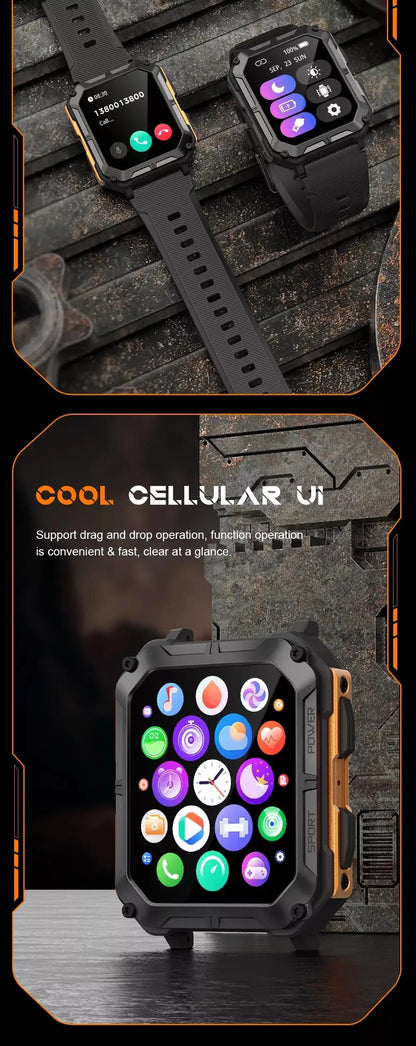 Smart Watch C20 PRO 1.83 Inch Men Music BT Call Outdoor Sports Fitness Tracker Heart Rate Blood Pressure Smartwatch