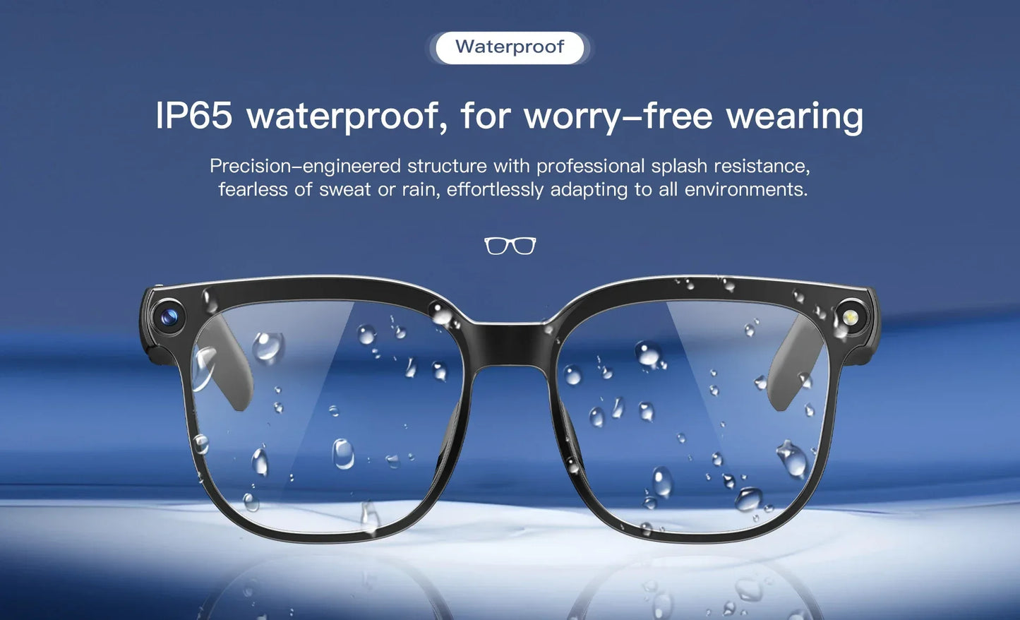 Men AI Smart Glasses 2026 New Color-Changing Translation Glasses 800W Camera Waterproof Call Photo Video Recording Sunglasses