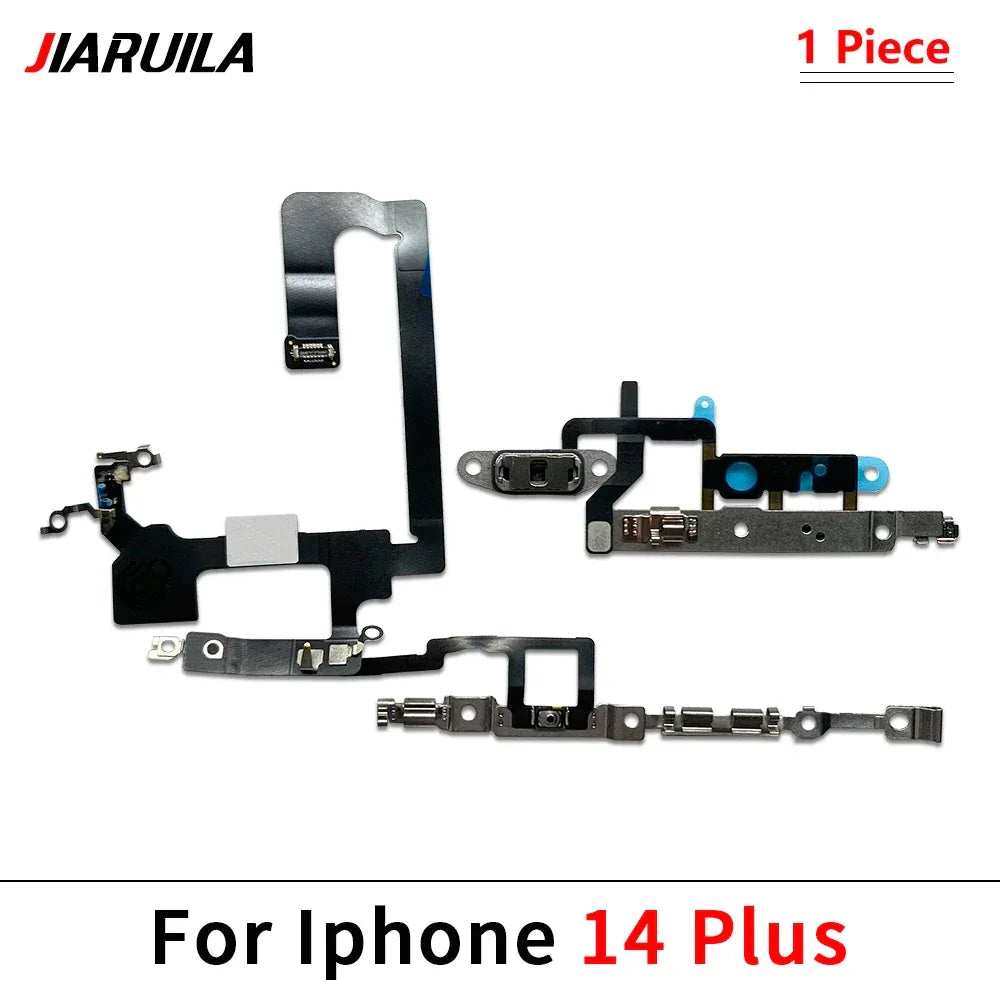 NEW Power On Off Volume Side Button Key Flex Cable Replacement Parts For iPhone 13 mini 14 Plus 15 Pro Max 13 Pro