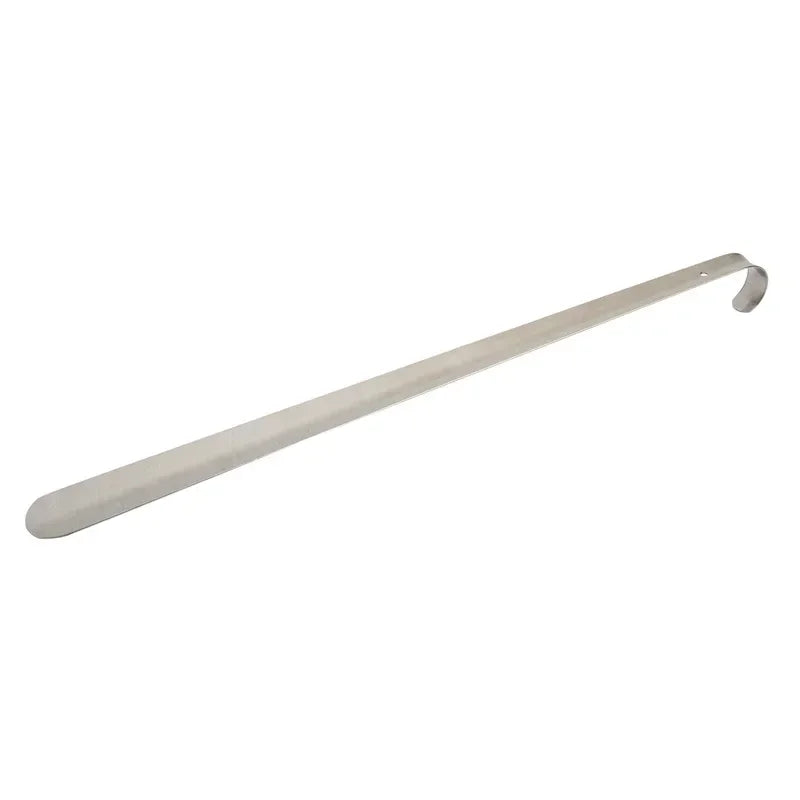 52cm Extra Long Stainless Steel Silver Metal Shoehorn Shoe Lifter Aid Slip-On Shoe Pulling Tool for Easy Shoe Removal