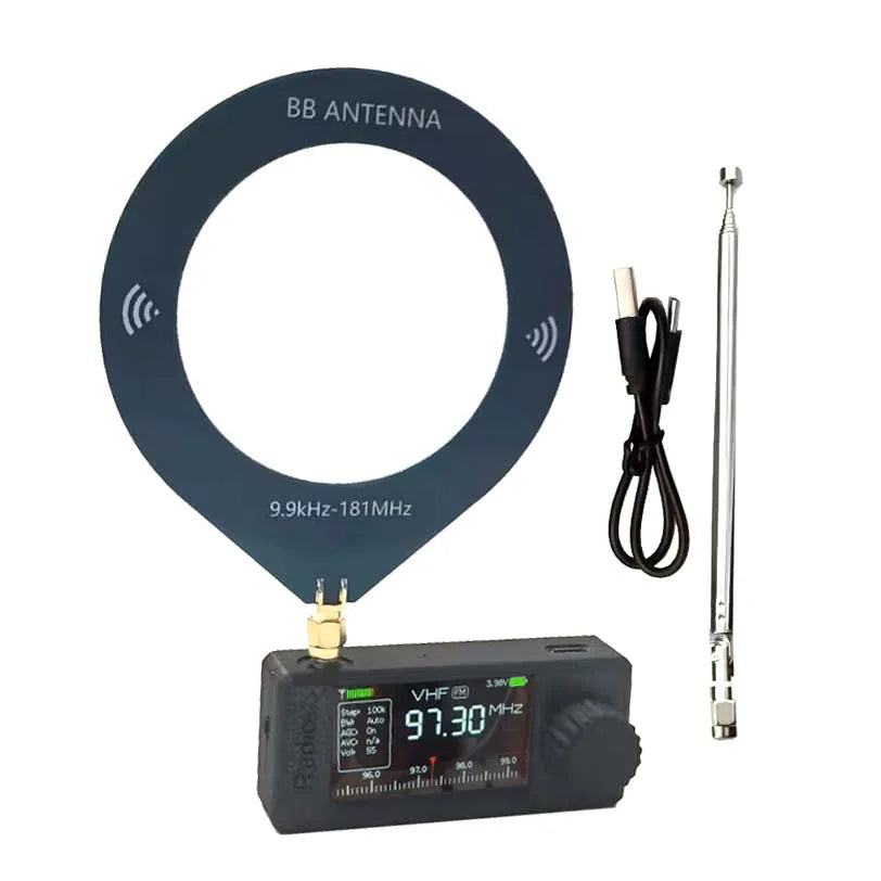 SI4732 V3 Mini Pocket 0.5-108mhz SSB AM FM HF SW MW Display All Band Receiver Radio With 2 Antenna Built-In Speaker