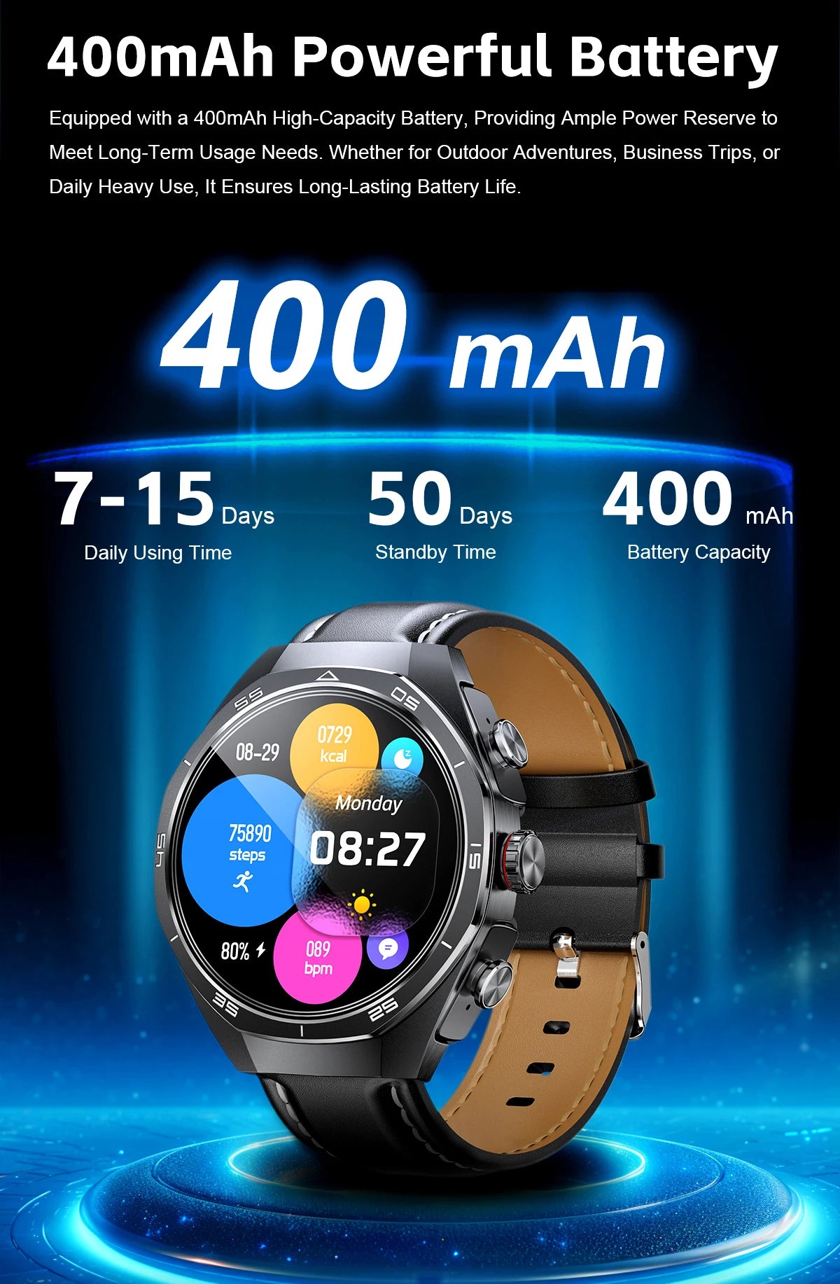 LIGE 2 In 1 Smart Watch With Earbuds NFC Smartwatch TWS Bluetooth Earphone Heart Rate Blood Pressure Monitor Sport Fitness Watch