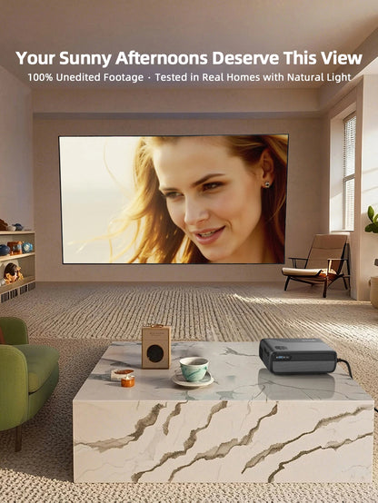 projector Portable 4K UHD HDR10 Home cinema Movie Google TV certified Gaming Outdoor MEMC Dust proof