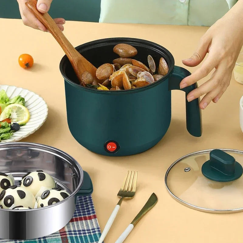 Mini Electric Rice Cooker Non-Stick Single/Double Layer Multifunction Cooking Machine Hot Pot for Home Use