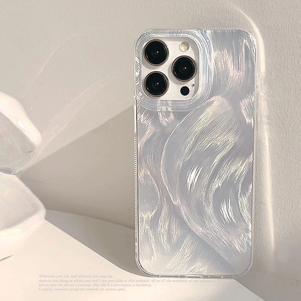 Exquisite Silicone Case for iPhone 16 Pro Case iPhone 17 13 15 14 12 11 Pro Max Plus All-inclusive Girl Fashion Phone Case Cover