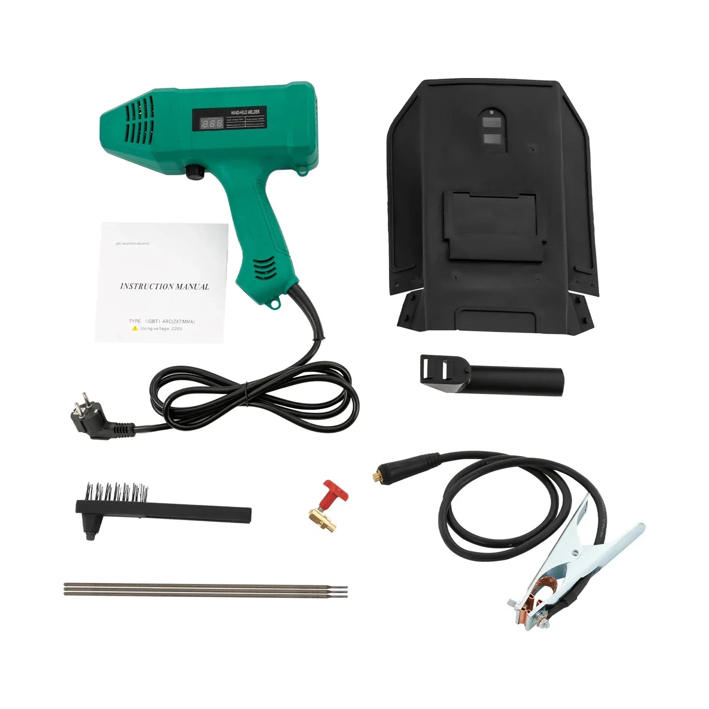 220V Portable Handheld Welder with 6.56ft Power Cord 3000W Welding Machine Set with Protective Mask