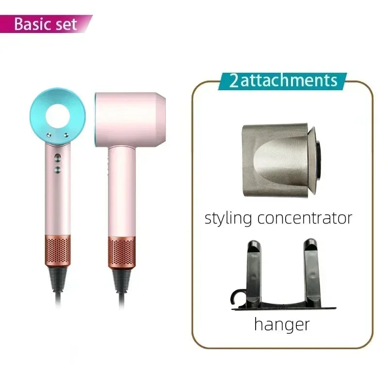 Sèche-cheveux Super Hair Dryer 220V sans balais, soin capillaire personnel, coiffage, outil à ions négatifs, programme de séchage, sèche-cheveux électrique à ions négatifs