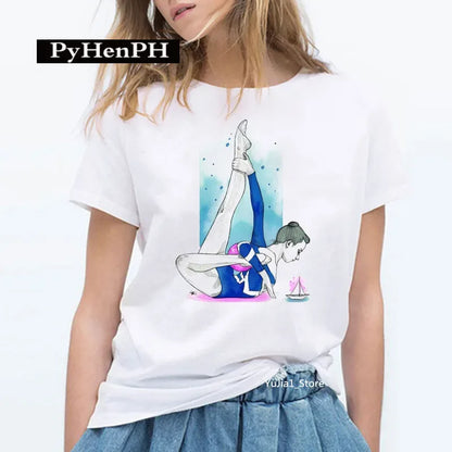 Gymnast Dancer T Shirt  Fashion Gymnast Artistic Gymnastics Printed T-shirt for Women Parent-child Clothing Oversized T Shirt
