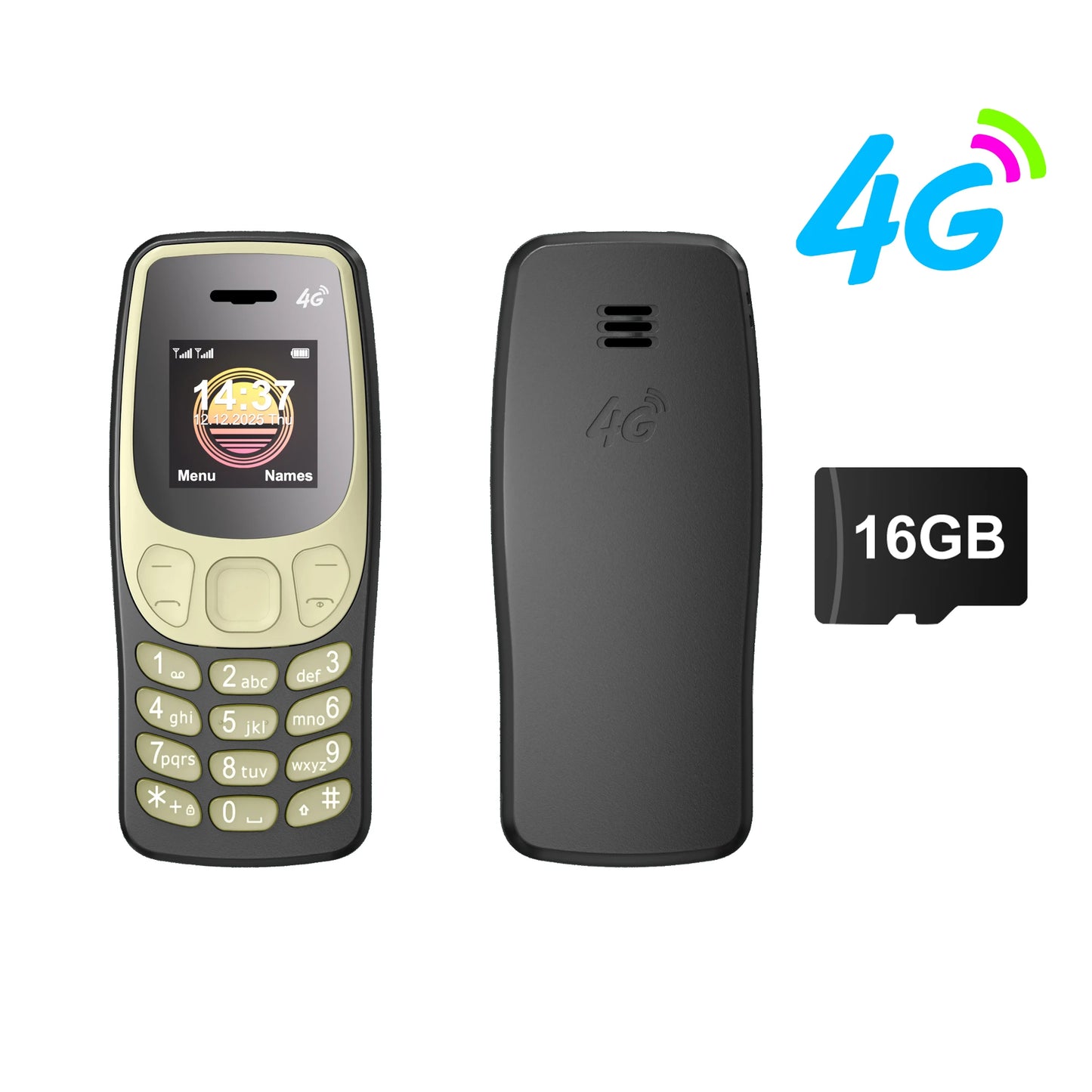 SERVO BM80 LTE 4G Mini Mobile Phone Dual SIM Standby Speed Dial Blacklist Call Recording 0.85" Screen Super Small Phones Back-up