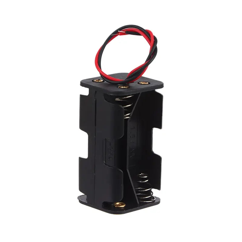 AA Battery Holder 6V for 4 x AA Batteries Plastic Storage Box AA Battery Case Dual Layers With Wire Lead Power Battery Storage