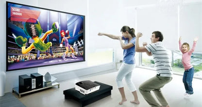 Full High Definition HD 1080P 3LCD 3LED Projector Portable Mini Short Throw 3D Projector