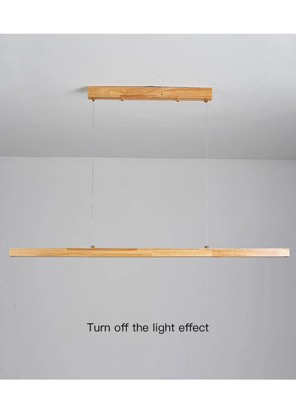 Modern Hanging Chandelier For Dining Room Kitchen Shop Long Table Wooden Chandelier Pendent Lamp Minimalist Design Led Lighting