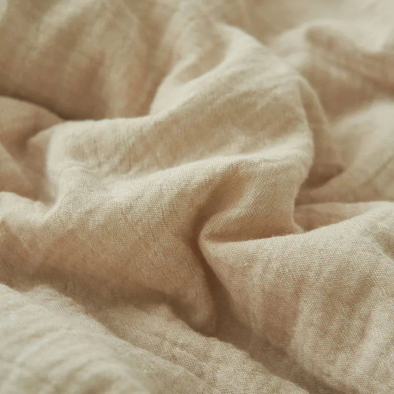 Japanese Double-Layer Yarn Summer Quilt High-Quality Two-Tone Soybean Thin Quilt Skin-Friendly Cooling Comfort for Single Double