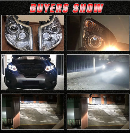 Bi LED Projector Lenses 3 Inch For Hella Headlight Hyperboloid Dual Lens High Beam Laser 6000K Auto Lamp Car Light Retrofit Kit