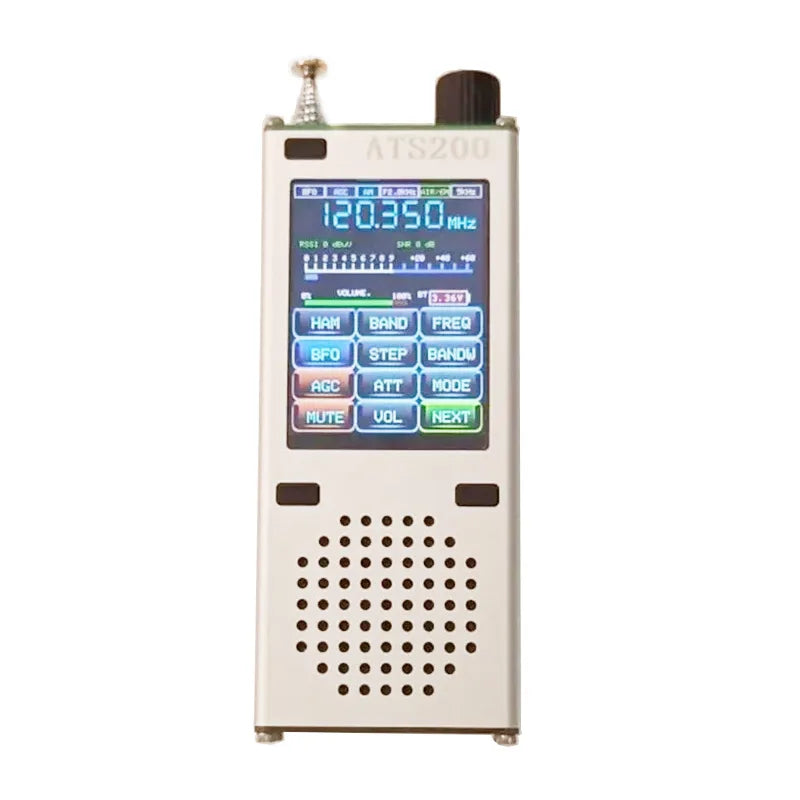 ATS200 Aviation Band airband Radio Receiver FM SI4732+ESP32+Bluetooth+2.4 Inch Touch Display SSB FM, AM, LSB, USB MW SW AIR