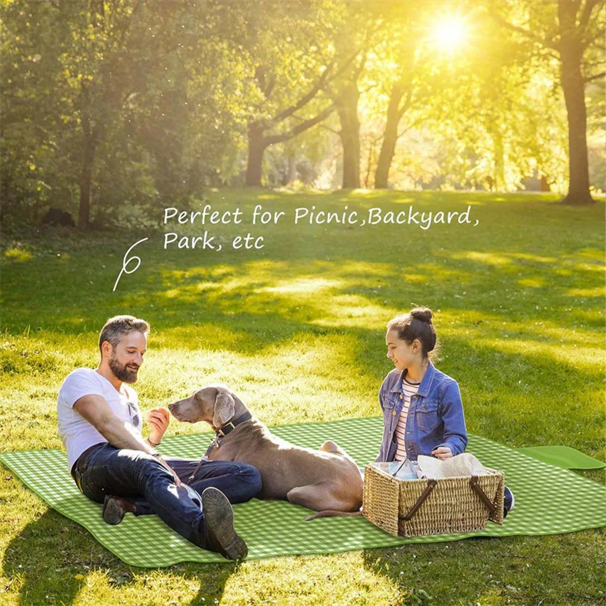 Foldable & Portable Picnic Blanket Thickened Waterproof Beach Blanket Lightweight Camping Tent Grassland Mat For Parties Travels