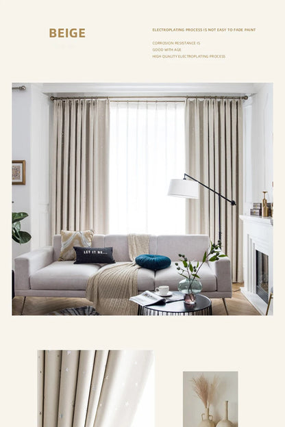 Home Children's Room Blackout Curtain Bedroom Soundproof Drapes Large Area Balcony Bay Window Curtains Modern Living Room Drape