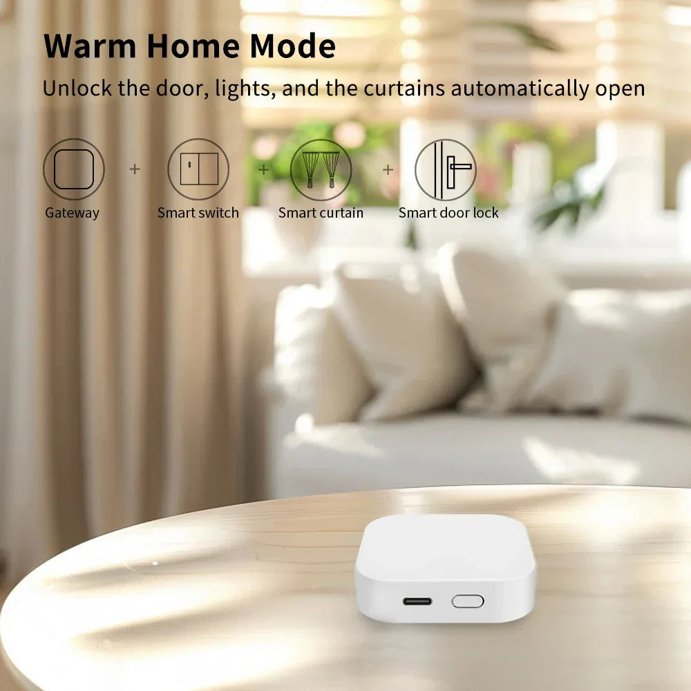Tuya Zigbee/Bluetooth Gateway Smart Wireless Hub Gateway Connect 128(max)zigbee devices for Smart Life APP Alexa Home SmartLife